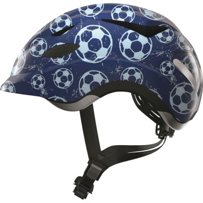 Kask rowerowy dziecięcy Abus Anuky M 52-57 blue soccer