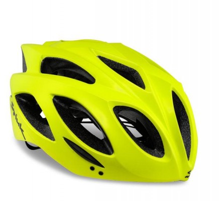 Kask rowerowy Spiuk Rhombus żółty mat S-M