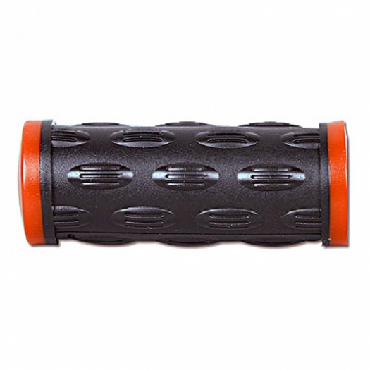 Chwyt rowerowy lewy HY-503-3G 75mm czarno-czerwony