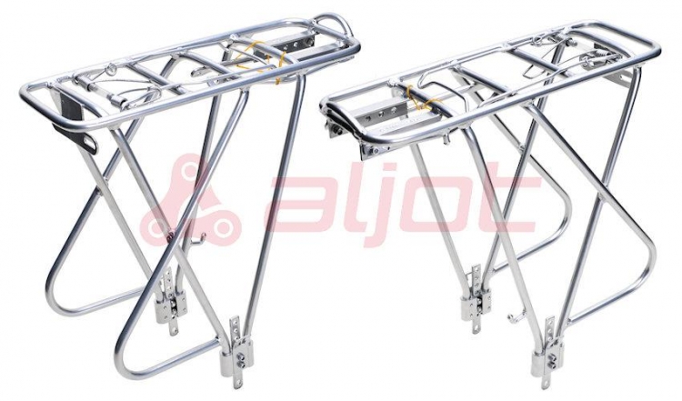 Bagażnik alu trekking  regulowany srebrny 26" do 28"  028