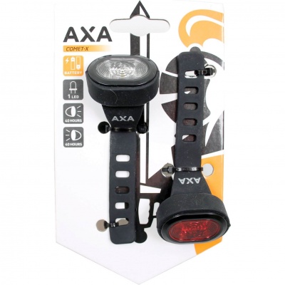 Zestaw lampek rowerowych Axa  Comet-X baterie