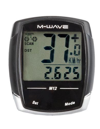 Licznik rowerowy przewodowy M-Wave M12