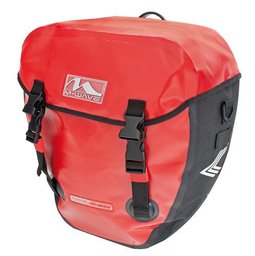 Torba rowerowa M-Wave Alberta 2x20L czerwona L+P