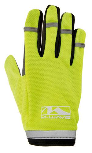 Rękawiczki rowerowe M-Wave odblaskowe XL