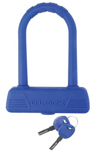 Zapięcie rowerowe M-Wave U-Lock B189 silikon nieb
