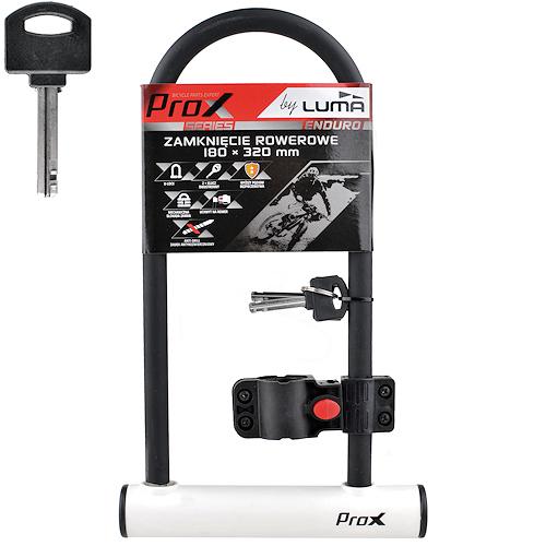 Zapięcie rowerowe Prox u-lock białe