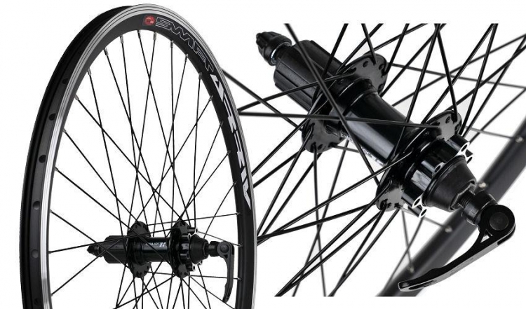 Koło 28" tył swift stożek czarny joytech 342dse kaseta 8/9 tarcza czarne szprychy
