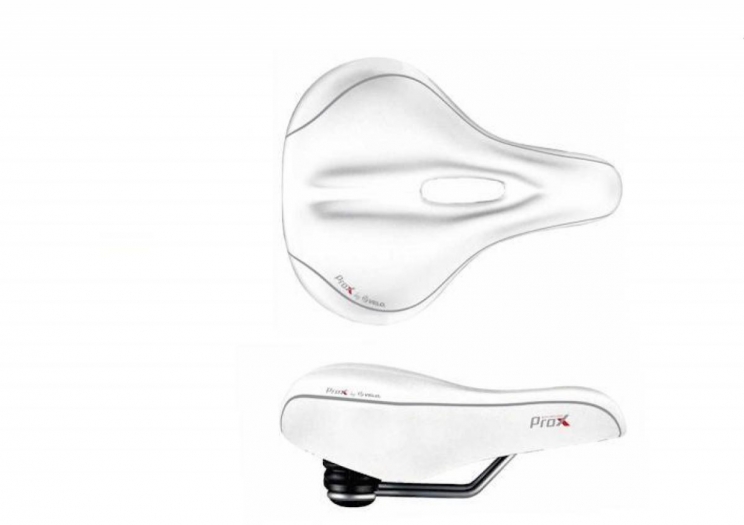 Siodełko rowerowe Velo Prox  vl-6103e białe  