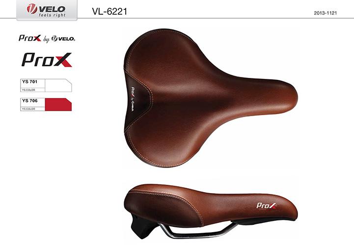 Siodełko velo prox  vl-6221 brązowe d2, zone cut
