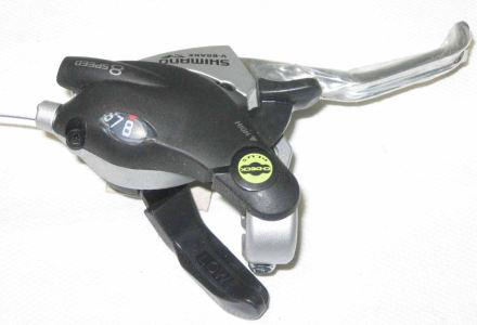 Dźwignie przerzutki/hamulca shimano st-ef29 l/p srebrne 8 biegowe