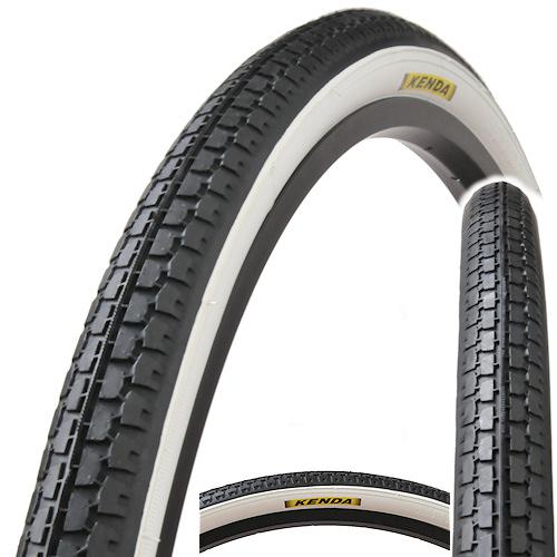 Opona rowerowa Kenda 28x1,75 k127 biały bok - E