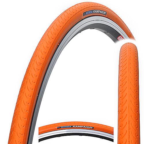 Opona rowerowa Kenda 700x23c k177 pomarańczowa