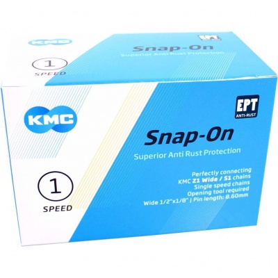 Spinki łańcucha rowerowego KMC snap-on 1/8 EPT op. 40szt
