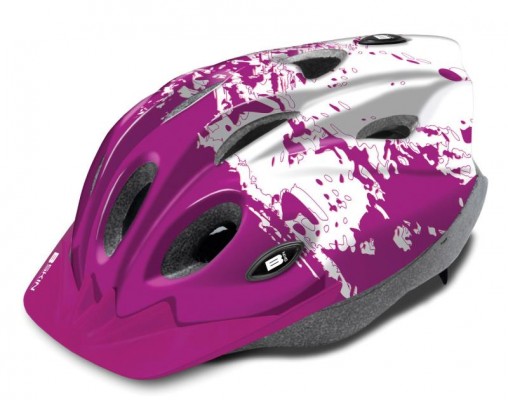 Kask B-Skin S 48-52cm różowo-biały