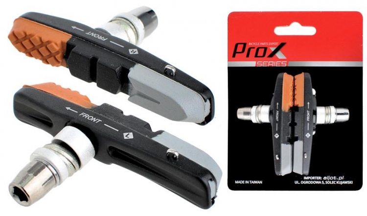 Klocki hamulca Prox v-brake czarny 72mm trzy kolory