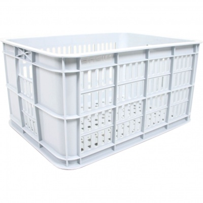 Kosz rowerowy Basil plastikowy srebrny 25L