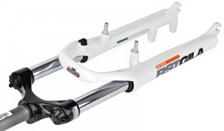 Widelec RST Gila ML 26  1 1/8  blokada biały