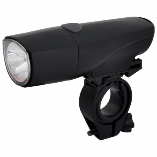 Lampka rowerowa przednia  LED baterie czarna