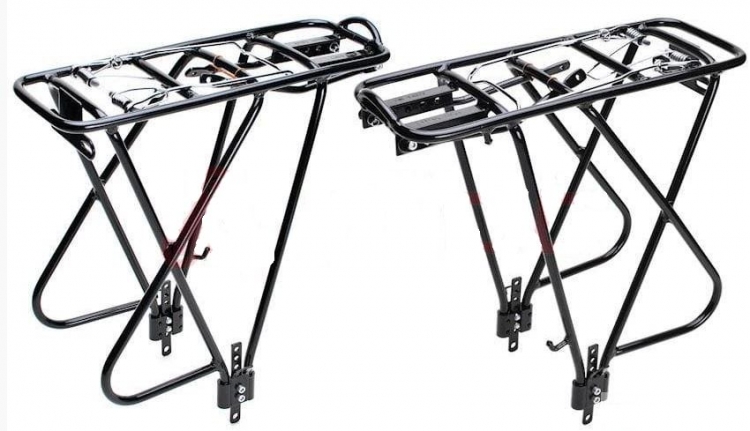 Bagażnik rowerowy regulowany czarny 26-28" 