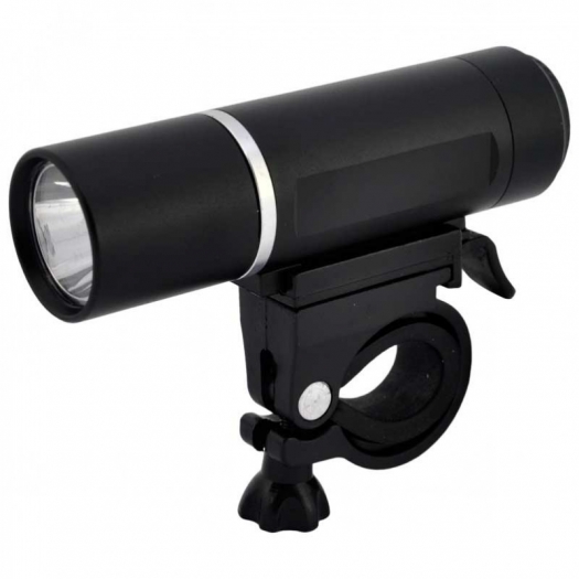 Lampka rowerowa przednia LED baterie czarna