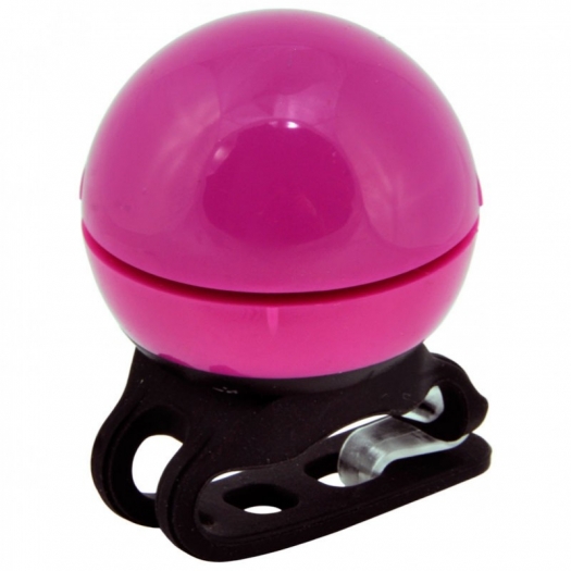 Dzwonek rowerowy elektroniczny 42mm różowy