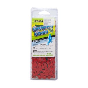 Łańcuch 112 Taya 410h BMX/fixie czerwony teflon