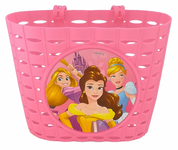 Koszyk rowerowy przedni Disney Księżniczki różowy - B