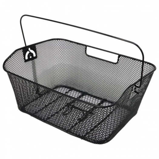 Koszyk rowerowy tylny HT-017 stal czarny