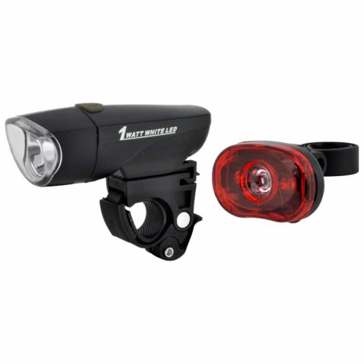 Zestaw lampek rowerowych  XC-KPL01 LED baterie