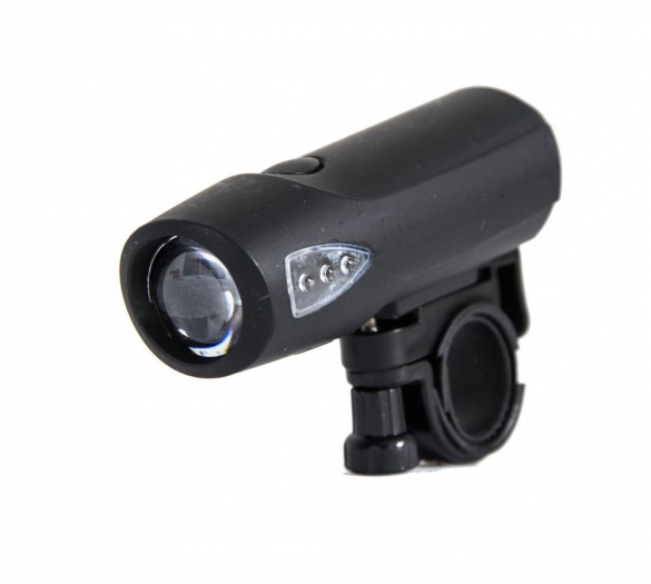 Lampka rowerowa przednia 0,5 watt czarna