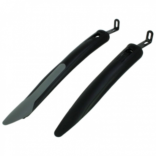 Błotniki rowerowe SF-185FR PVC 20-28 czarne/szare