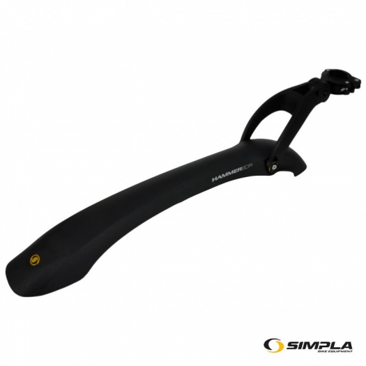 Błotnik tył SPL-HAMMER3 PCV;24"-28";AMT;Czarny
