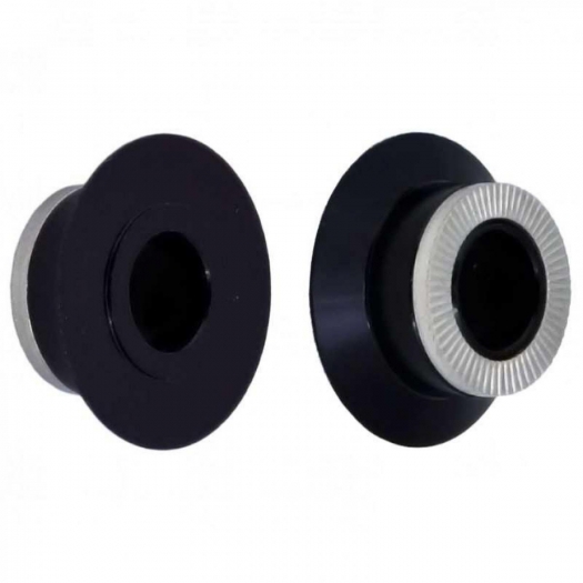 Kapsle osi piasty przedniej NOVATEC A165SBT Alu Bolt-On czarne