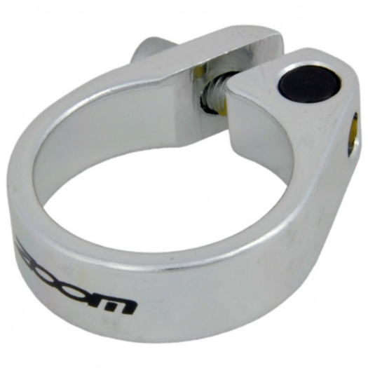 Obejma siodła Zoom AT-115 śruba 25.4mm srebrna 