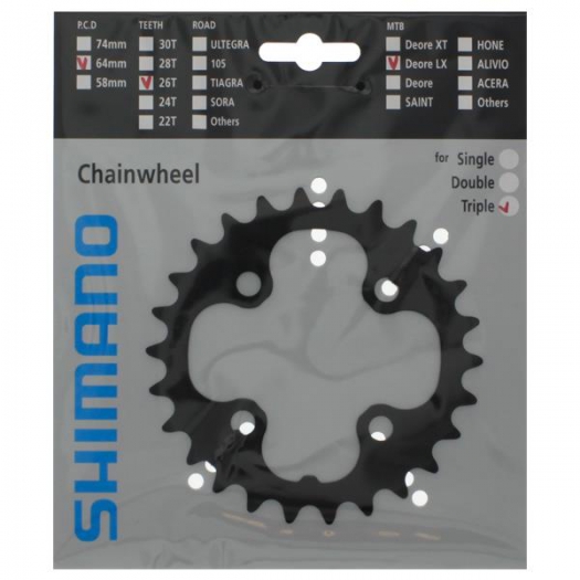 Tarcza mechanizmu korbowego Shimano M660 26T