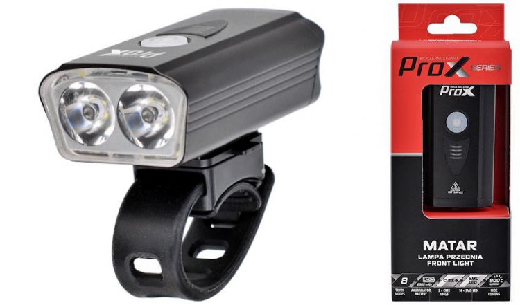 Lampka rowerowa przednia Prox Matar USB