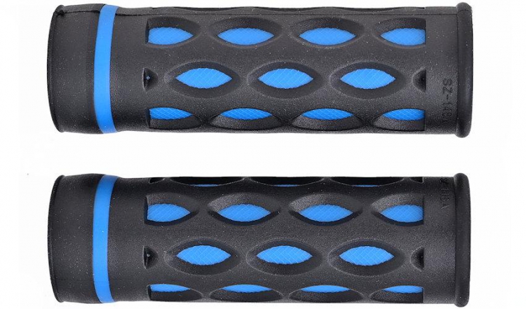 Chwyty rowerowe Prox gp-48a niebiesko-czarne 95mm
