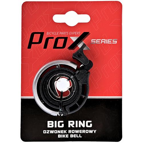 Dzwonek rowerowy Prox big ring l01 srebrny alu