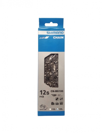 Łańcuch rowerowy Shimano M6100 12-rz 126og.