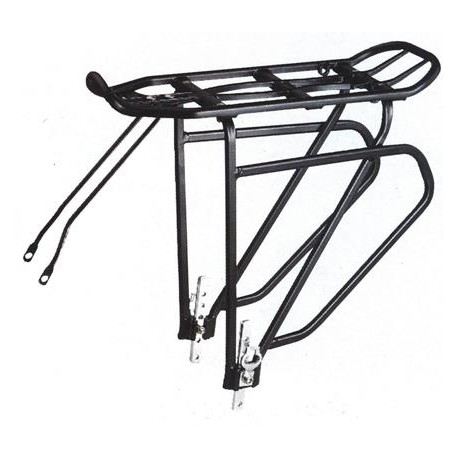 Bagażnik rowerowy tylny 24/28 alu kw-680-01 czarny - E