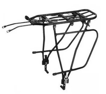 Bagażnik rowerowy tylny 24/28 alu kw-680-09 czarny - E