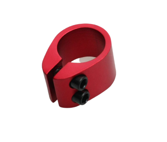 Obejma siodła 31,8mm czerwona