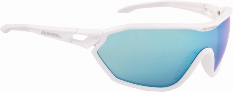 Alpina okulary s-way cm + kolor white matt szkło emerald mirror s3a8605010
