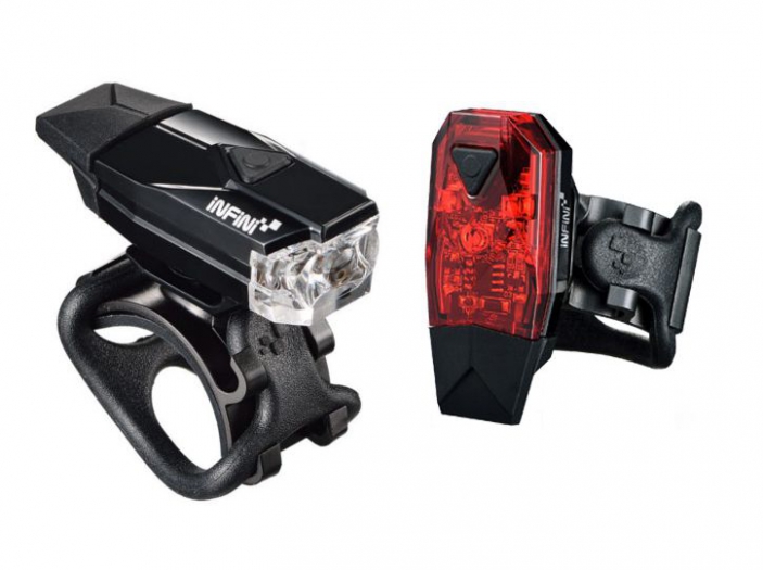 Zestaw lampek rowerowych Infini Mini Lava USB