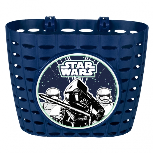Koszyk rowerowy dziecięcy przedni Star Wars granatowy - B
