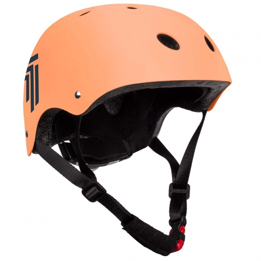 Kask rowerowy dziecięcy sportowy 7-brand pomarańcz