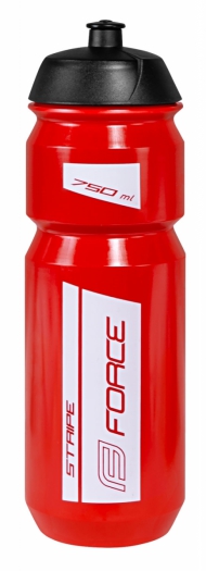 Bidon rowerowy Force Stripe 0,75L czerwono-biały