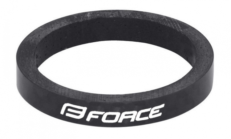 Podkładka FORCE 1 1/8 AHEAD CARBON 5 mm