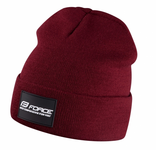 Czapka zimowa FORCE BRAND bordowa