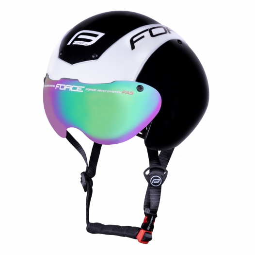 Kask rowerowy FORCE GLOBE czarno-biały L/XL